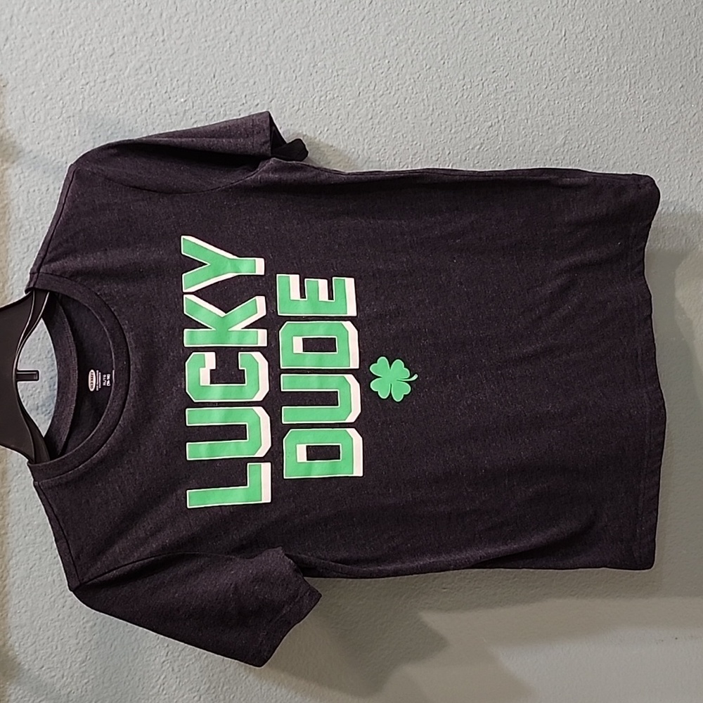 Old Navy Boys Shamrock TShirt Grey Size XL